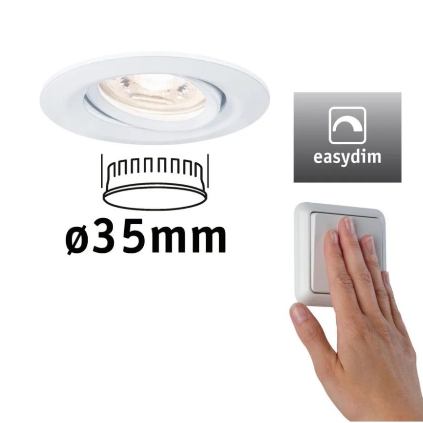 Paulmann 92970 - LED/4,2W IP23 Lampada da incasso dimmerabile per bagni COIN 230V