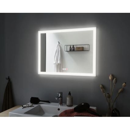 Paulmann 93013 - LED/22W IP44 Miroir chauffant de salle de bain à intensité variable avec rétro-éclairage 230V 2700/4000/6500K