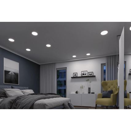 Paulmann 93046 - LED/16W IP44 Faretto da incasso dimmerabile per bagno AREO 230V 3000-6500K Ø 23 cm cromo opaco