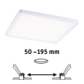 Paulmann 93060 - LED/16W IP44 dimmbare Badezimmer-Einbauleuchte AREO 230V 23x23 cm weiß