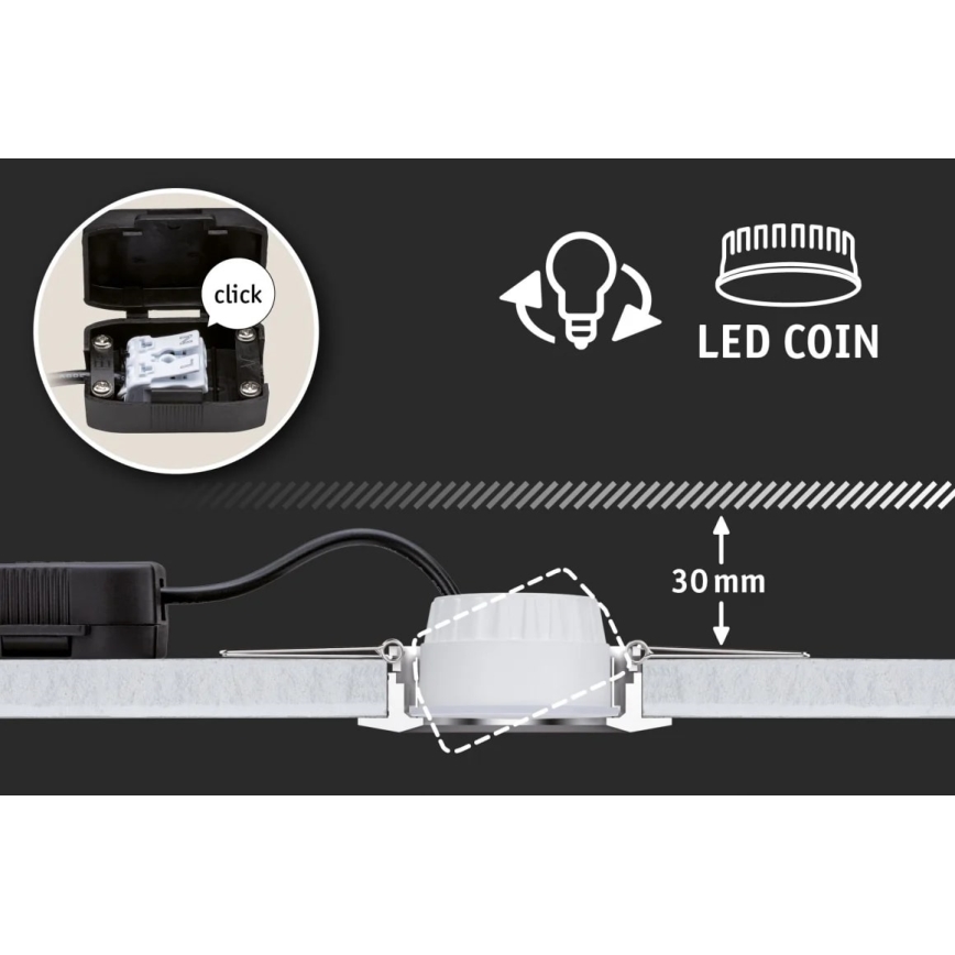 Paulmann 93079 - LED/6W Module à intensité variable NOVA 230V 4000K