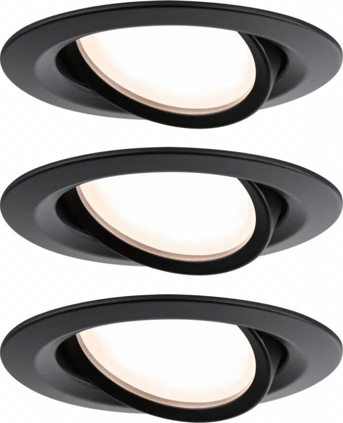 Paulmann 93080 - LOT 3xLED/6W IP23 Spot encastrable salle de bain à intensité variable COIN 230V