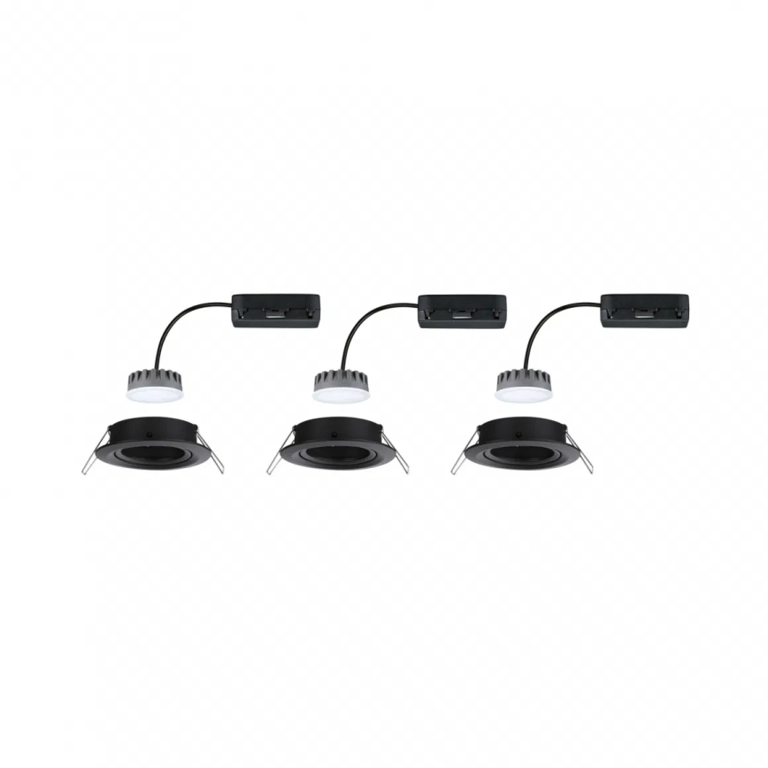 Paulmann 93080 - SET 3xLED/6W IP23 Lampada da incasso dimmerabile per bagni COIN 230V