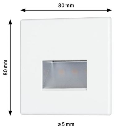 Paulmann 93093 - LED/1,2W Illuminazione scale EDGE 230V