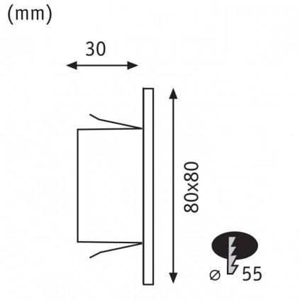 Paulmann 93093 - LED/1,2W Illuminazione scale EDGE 230V