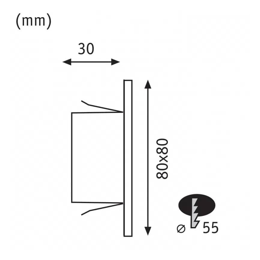 Paulmann 93093 - LED/1,2W Illuminazione scale EDGE 230V