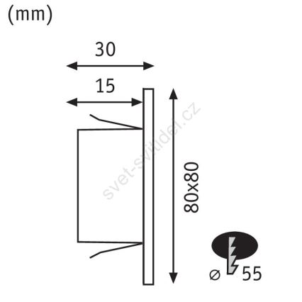 Paulmann 93094 - LED/1,2W Illuminazione scale EDGE 230V