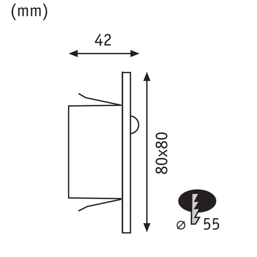 Paulmann 93133 - LED/1,2W Illuminazione scale con sensore EDGE 230V bianco