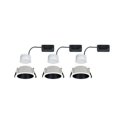 Paulmann 93402 - SET 3xLED/6W IP44 Lampada da incasso dimmerabile per bagno COLE 230V