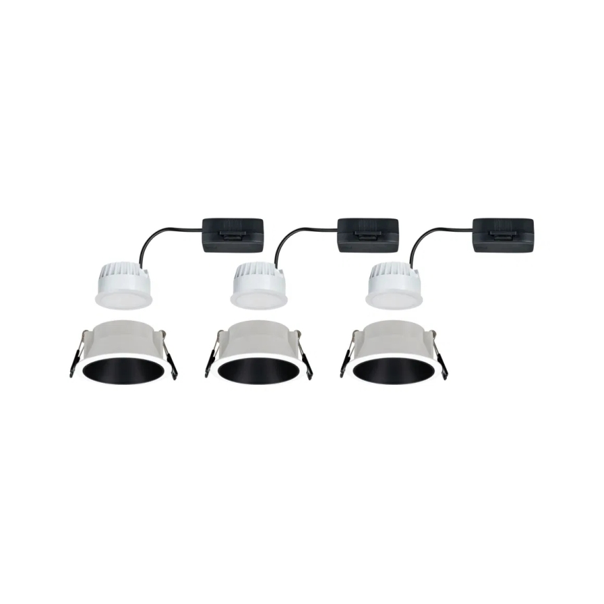 Paulmann 93402 - SET 3xLED/6W IP44 Lampada da incasso dimmerabile per bagno COLE 230V