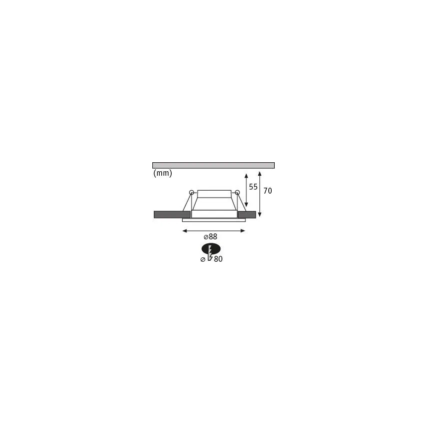 Paulmann 93402 - SET 3xLED/6W IP44 Lampada da incasso dimmerabile per bagni COLE 230V