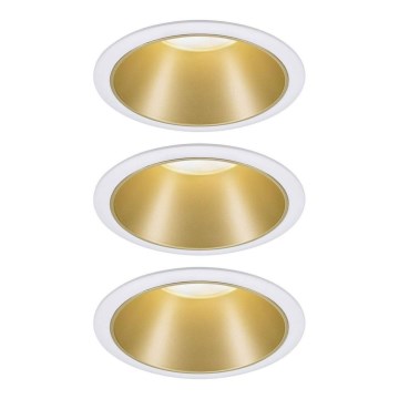 Paulmann 93406 - SET 3xLED/6,5W IP44 Lampada incasso bagno dimmerabile COLE 230V