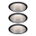 Paulmann 93408 - SET 3xLED/6,5W IP44 Faretto incasso bagno dimmerabile COLE 230V