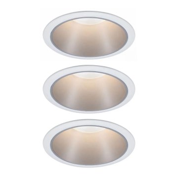 Paulmann 93410 - SET 3xLED/6,5W IP44 Faretto incasso bagno dimmerabile COLE 230V