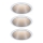 Paulmann 93410 - SET 3xLED/6,5W IP44 Luminaire de salle de bain encastrable à intensité variable COLE 230V