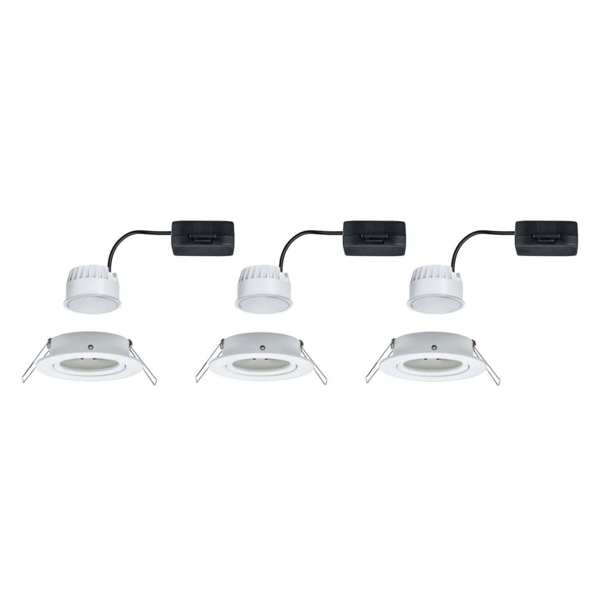 Paulmann 93449 - LOT 3xLED/6,5W IP23 Spot encastrable salle de bain NOVA 230V