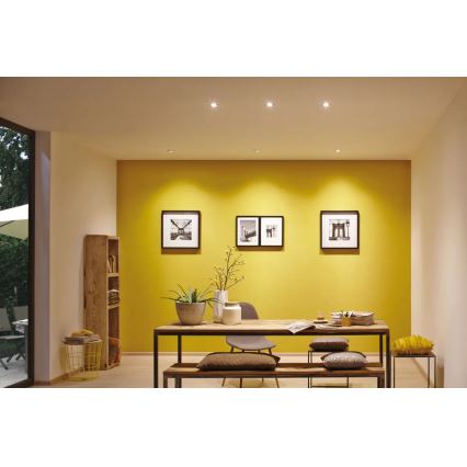 Paulmann 93485 - SET 3xLED/6W IP23 Dimmbares Badezimmer-Einbauleuchte NOVA 230V