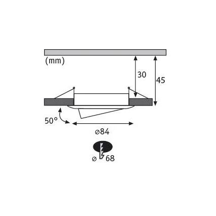 Paulmann 93485 - LOT 3xLED/6W IP23 Spot encastrable salle de bain à intensité variable NOVA 230V