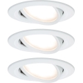 Paulmann 93485 - LOT 3xLED/6W IP23 Spot encastrable salle de bain à intensité variable NOVA 230V