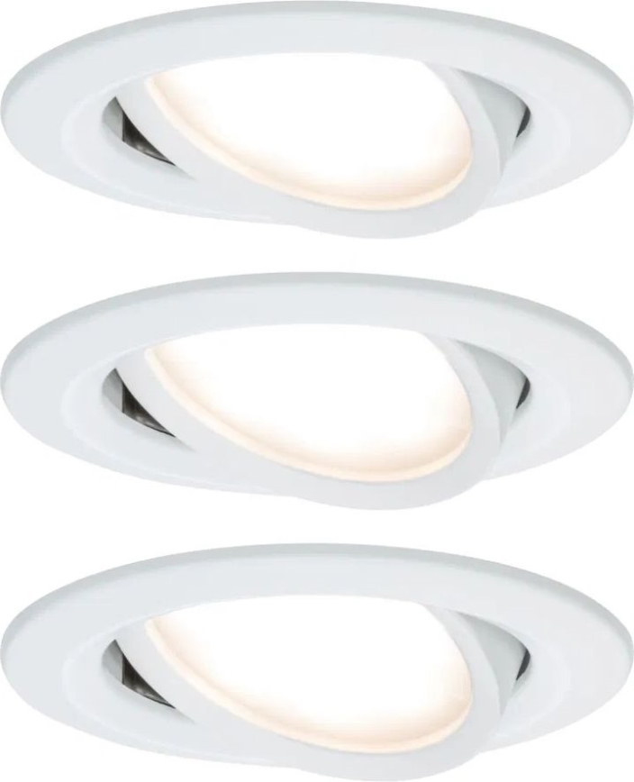 Paulmann 93485 - SET 3xLED/6W IP23 Lampada da incasso dimmerabile per bagni NOVA 230V