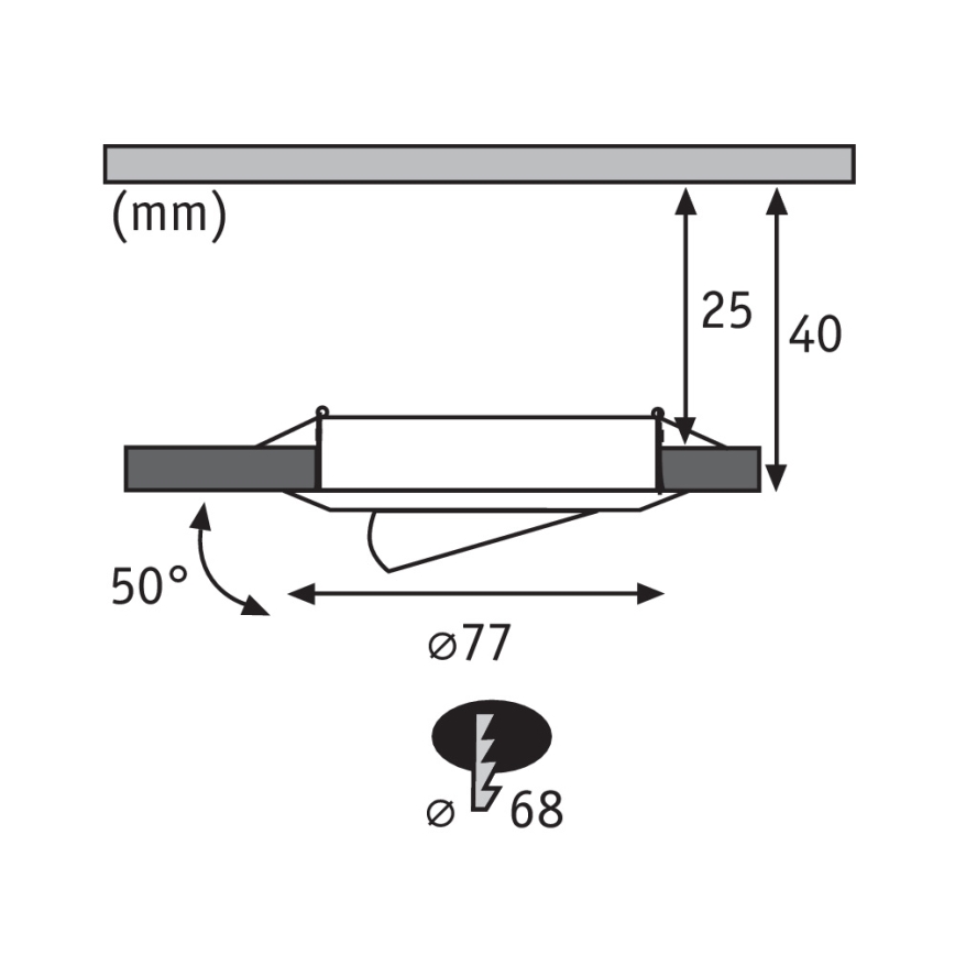 Paulmann 93579 - KIT 3xLampada LED da incasso 3xLED/3,8W/230/12V