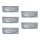 Paulmann 93587 - LOT 5xLED/0,4W Spot encastrable 12V/230V 2700K