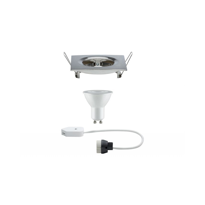 Paulmann 93611 - LED-GU10/7W IP44 Luminaire à intensité variable de salle de bain NOVA 230V