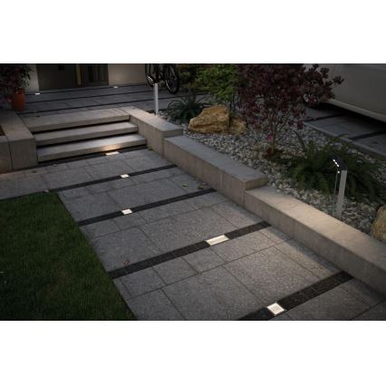 Paulmann 93774 – LED/0,24W IP67 Solar-Einbauleuchte CUBE 1,2V