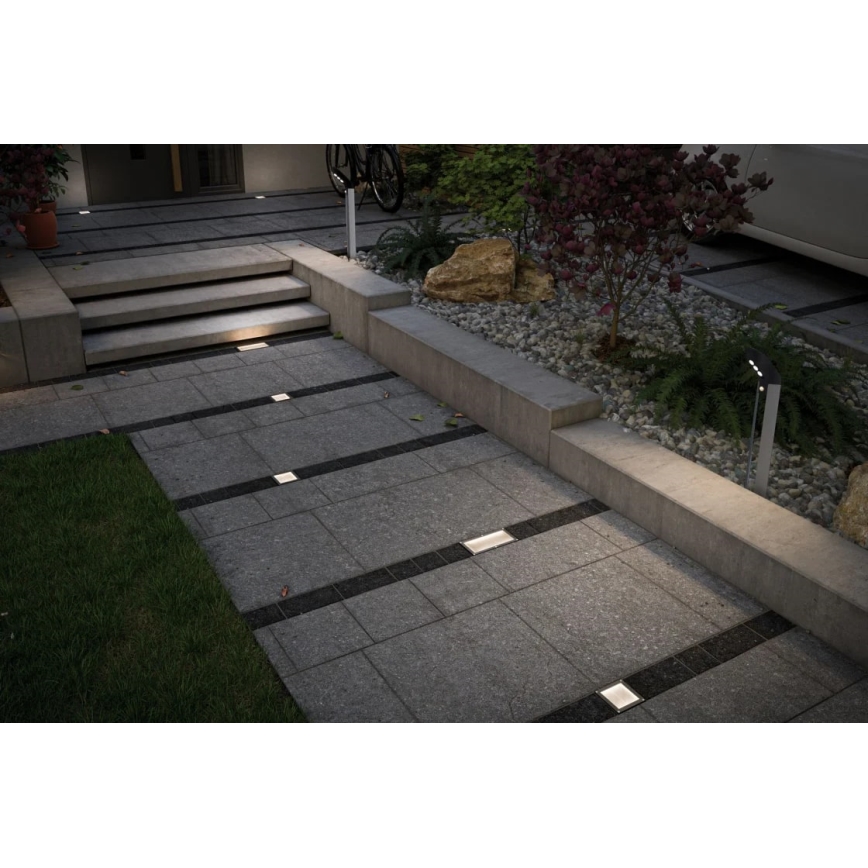 Paulmann 93774 – LED/0,24W IP67 Solar-Einbauleuchte CUBE 1,2V
