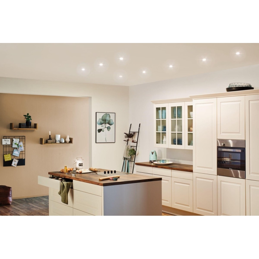 Paulmann 93943 - Set di 3 faretti da incasso LED/6,8 W IP23 dimmerabili COIN 230 V