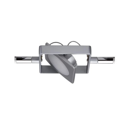 Paulmann 94107 - Set 4 faretti LED da 4,3 W per sistema a cavo MAC 230 V, finitura cromo satinato