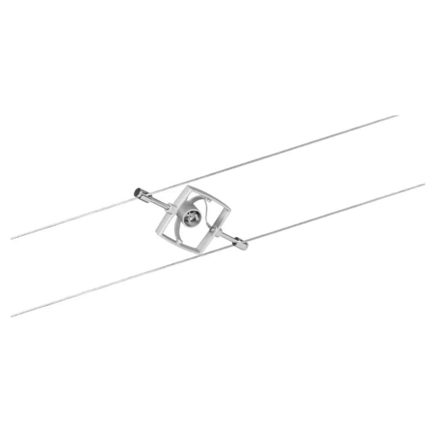 Paulmann 94133 - LOT 5xGU5,3/10W Spot pour système de câble MAC 230V chrome mat