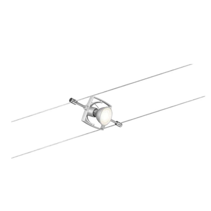Paulmann 94133 - SET 5xGU5,3/10W Faretto per sistema di corde MAC 230V cromo opaco