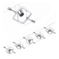 Paulmann 94134 - 5er-Set GU5,3/10W, komplettes Seilsystem MAC 230V, weiß