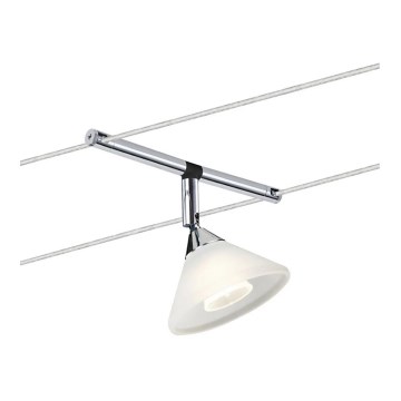 Paulmann 94138 - Spot 1xGU4/10W pour système à câbles COLMAR 12V blanc/chrome brillant