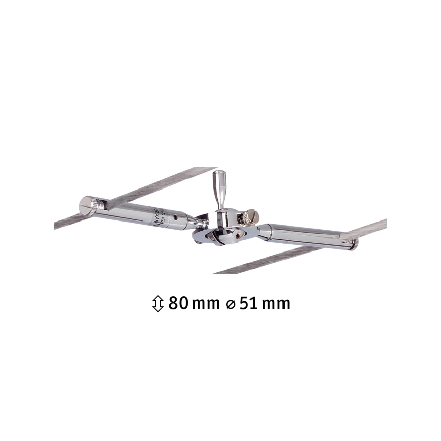 Paulmann 94147 - 1xGU5,3/10W Spot für Seilsystem TOGO 12V mattchrom