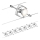 Paulmann 94152 - SET 7x GU5,3/10W Komplettes Seilsystem MAC 230V matt-chrom
