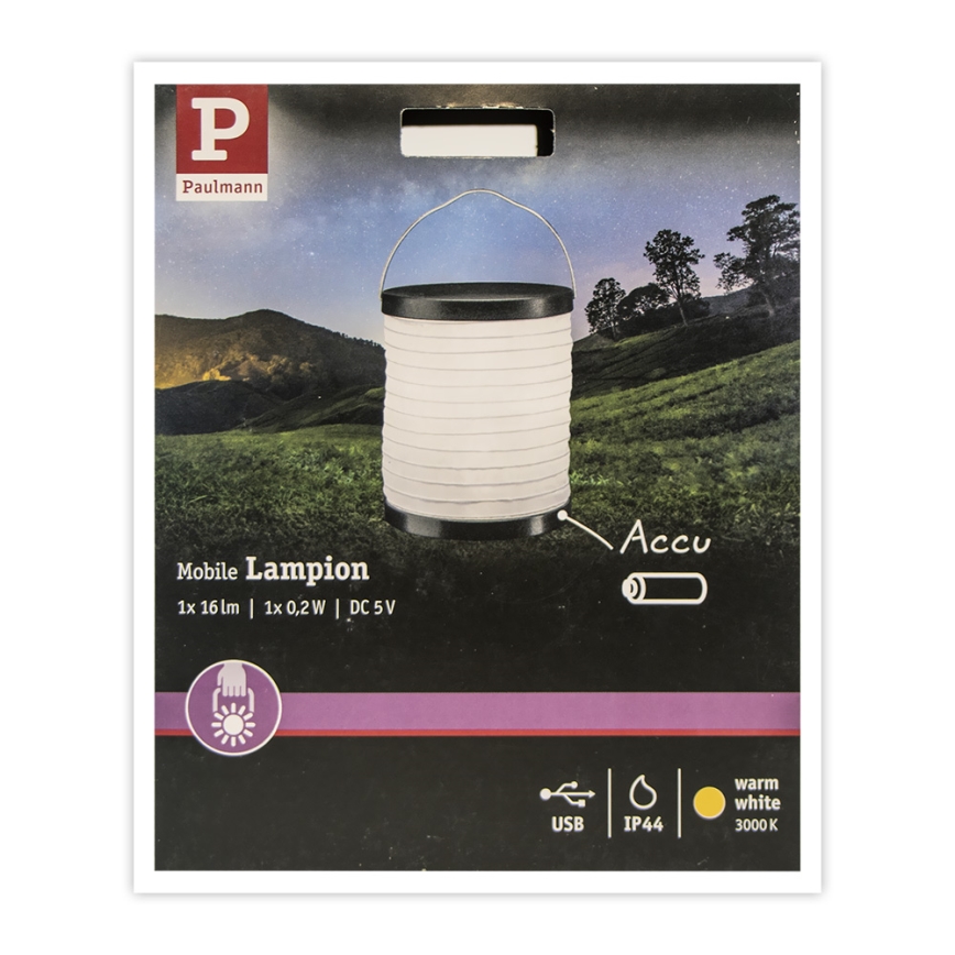 Paulmann 94169 - LED/0,2W IP44 Dekorative Außenleuchte MOBILE 3,7V