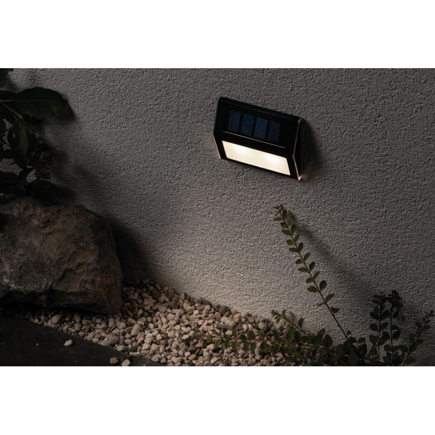 Paulmann 94234- Luminaire solaire avec détecteur LED/0,05W IP44 DAYTON 1,5V