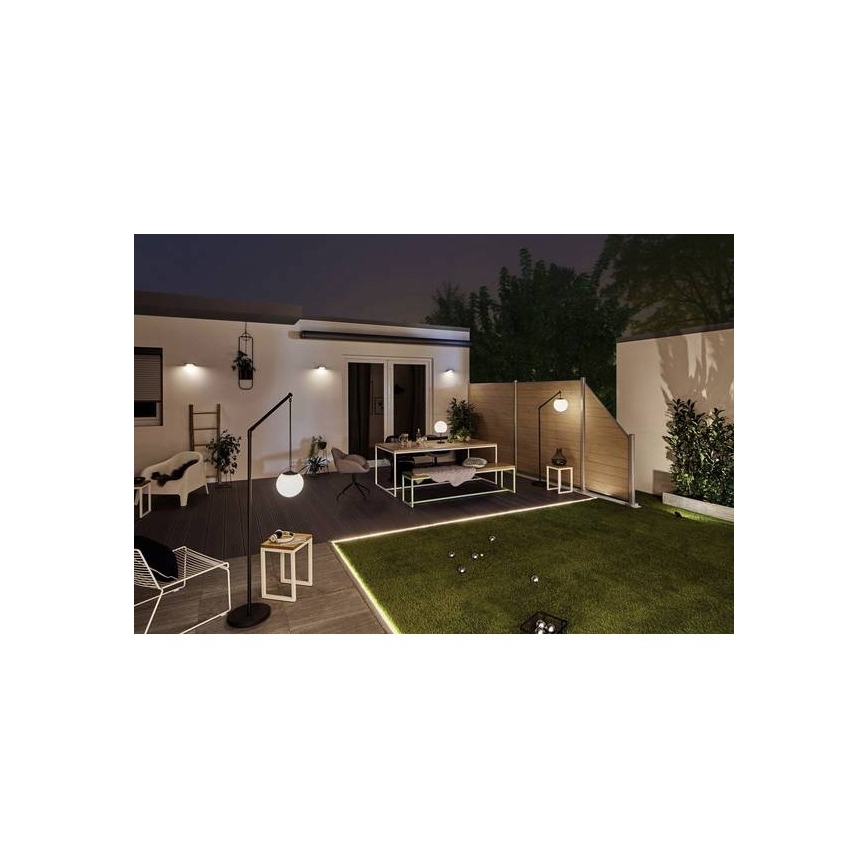 Paulmann 94246 - Luminaire solaire extérieur avec détecteur LED/1,2W IP44 Outdoor solar light with sensor RYSE 3,7V