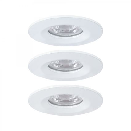 Paulmann 94299 - SET 3xLED/4W IP44 Badezimmer-Einbauleuchte NOVA 230V