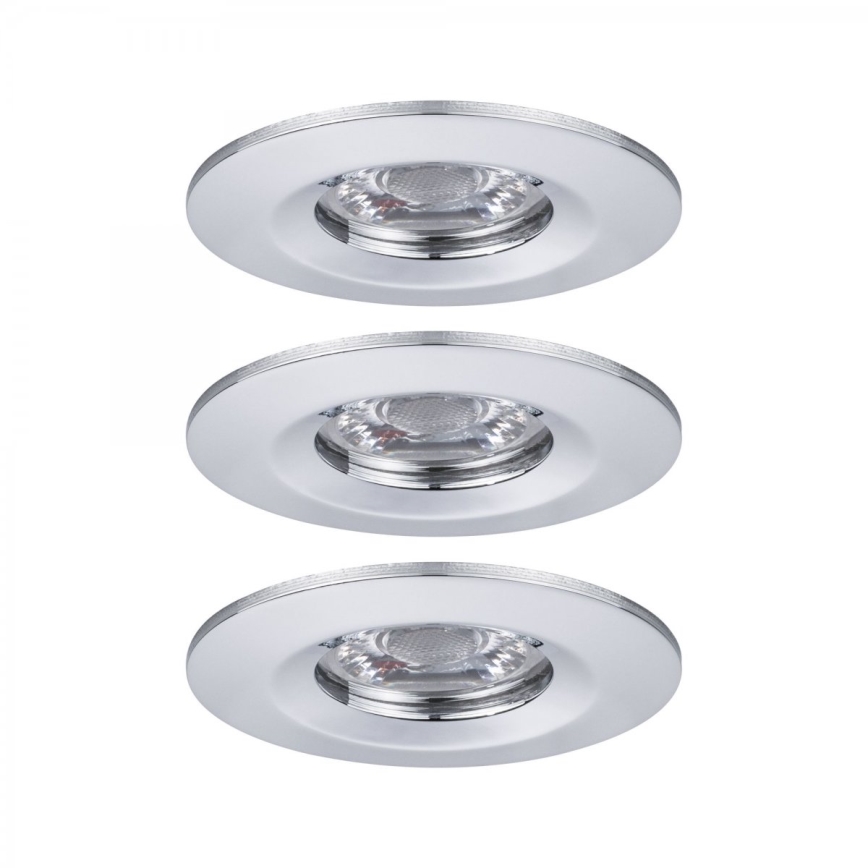 Paulmann 94303 - LOT 3xLED/4W IP44 Spot encastrable salle de bain COIN 230V