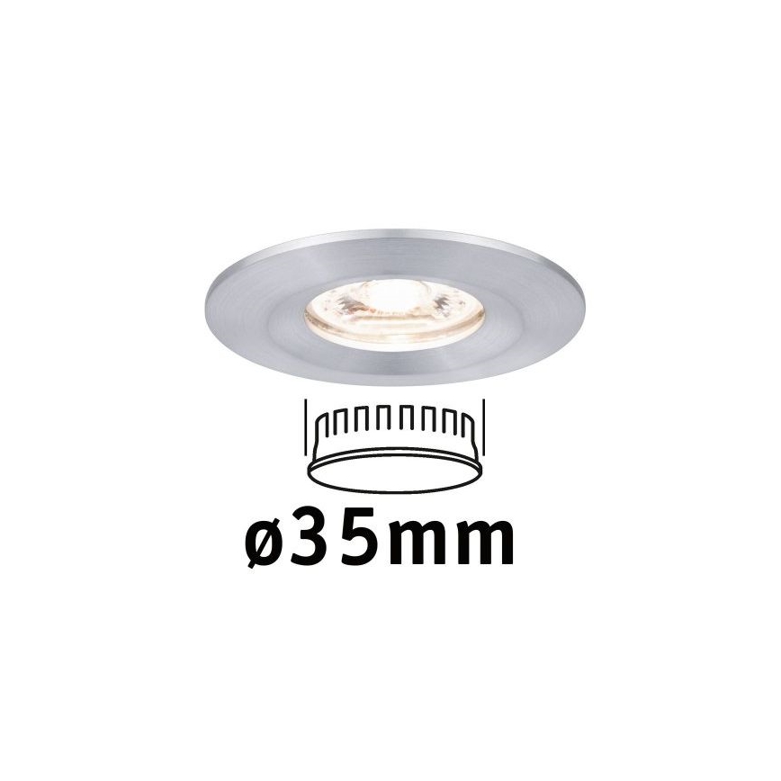 Paulmann 94304 - LED/4W IP44 Badezimmer-Einbauleuchte COIN 230V