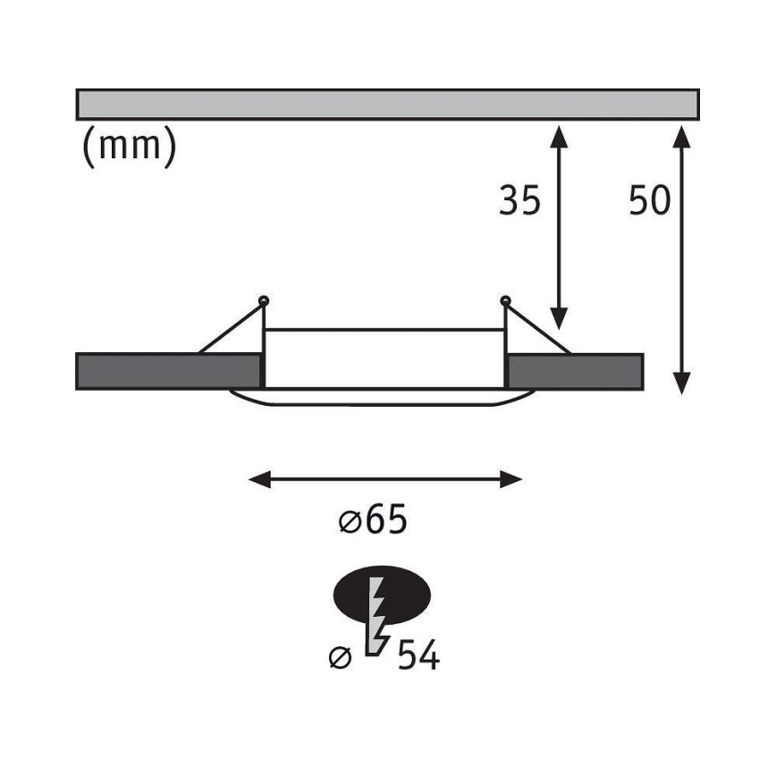 Paulmann 94304 - LED/4W IP44 Lampada da incasso per bagno COIN 230V