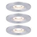 Paulmann 94305 - SET 3xLED/4W IP44 Badezimmer-Einbauleuchte NOVA 230V