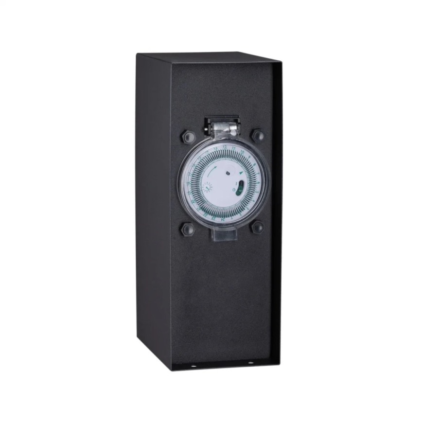 Paulmann 94314 - Colonna per prese da esterno con timer 2Z SCHUKO