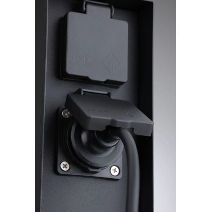 Paulmann 94314 - Colonna per prese da esterno con timer 2Z SCHUKO