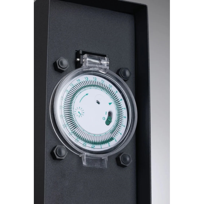 Paulmann 94314 - Colonna per prese da esterno con timer 2Z SCHUKO