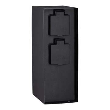 Paulmann 94314 - Colonne de prises extérieure avec minuteur 2Z SCHUKO