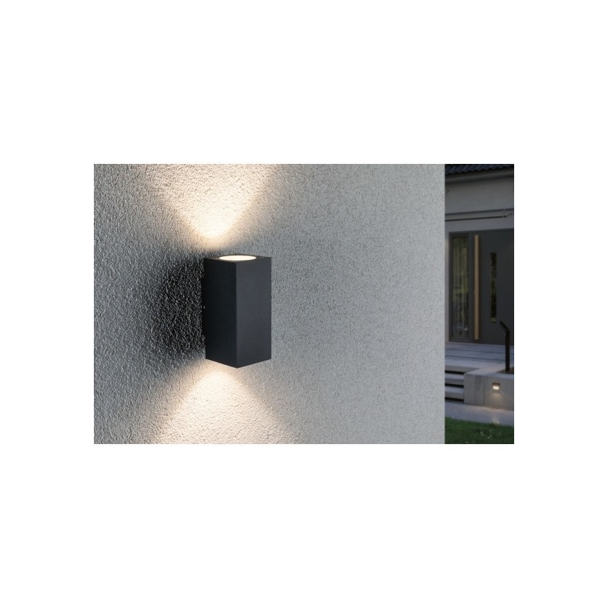 Paulmann 94328 - 2xLED/2,8W IP44 Applique da esterno FLAME 230V antracite